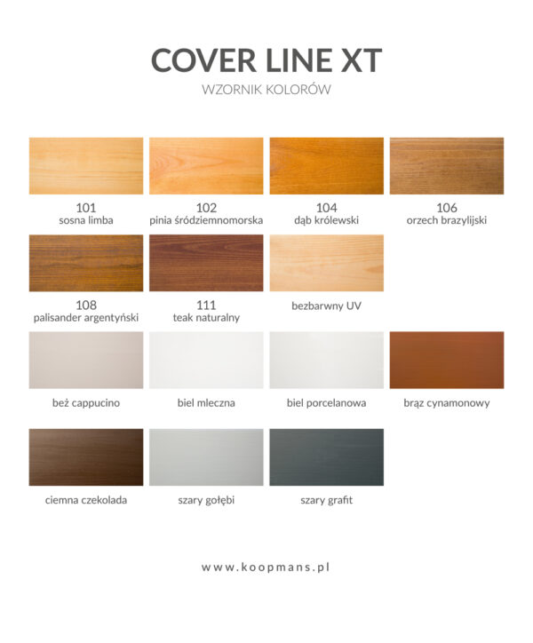 Wzronik kolorów Koopmans Cover Line XT